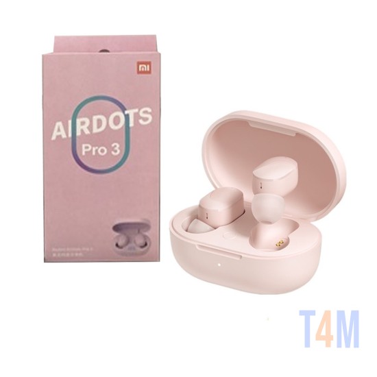 XIAOMI TWS WIRELESS EARBUDS REDMI AIRDOTS PRO 3 WITH CHARGING CASE AND MICROPHONE PINK